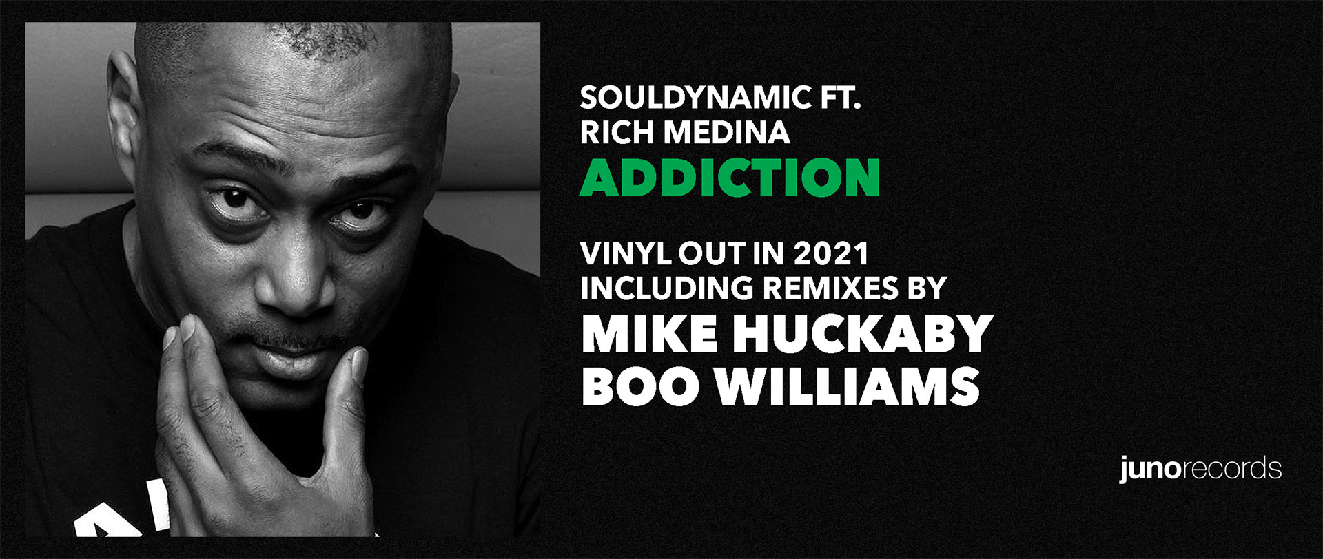 Addiction Remixes, Vinyl OUT IN 2021, incl Mike Huckaby Rmx
